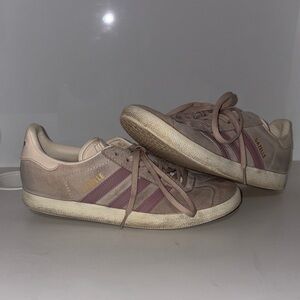 Adidas Gazelle Rose and Beige Sneakers